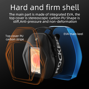 <span class=keywords><strong>Borsa</strong></span> <span class=keywords><strong>Serbatoio</strong></span> Moto e Bici ROCKBROS Rigida Impermeabile per Carburante e Olio Zaino e Bisaccia per Cellulare - Product Image 4