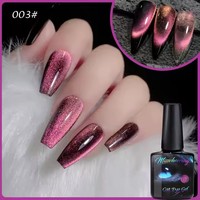 Vernis à ongles semi-permanent effet œil de chat magnétique cristal arc-en-ciel, décoration d'ongles scintillante, gel UV LED à faire tremper, vente en gros