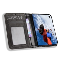 Étui de téléphone portable en cuir PU à texture rétro pour iPhone Duo, portefeuille pour téléphone portable