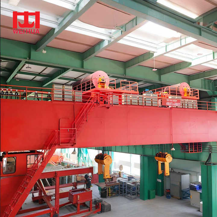 Cabin Control Heavy Duty 5-450 Ton QD Type Double Girder Overhead Crane ...