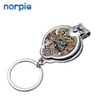 Coupe-ongles personnalisé le plus populaire avec ouvre-bouteille, coupe-ongles par sublimation, coupe-ongles rond avec porte-clés