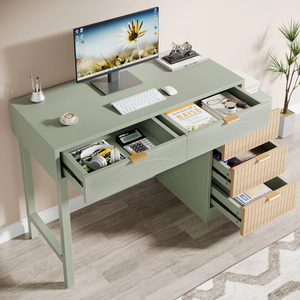 Mobilier moderne bureau d'<span class=keywords><strong>ordinateur</strong></span> en bois avec 5 tiroirs <span class=keywords><strong>petit</strong></span> bureau d'étude réversible avec support <span class=keywords><strong>pour</strong></span> <span class=keywords><strong>imprimante</strong></span> table d'<span class=keywords><strong>ordinateur</strong></span> - Product Image 4