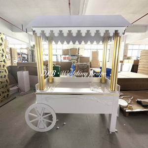 Factory New Design Collapsible Pvc Candy Cart Flower Candy bar Carts with Wheels for Wedding Children <strong>Christmas</strong> <strong>Decoration</strong> - Product Image 3