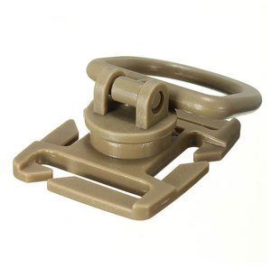 DF1202 Brown black green <b>Plastic</b> rotation buckle D ring rotation buckle <b>hook</b> - Product Image 2