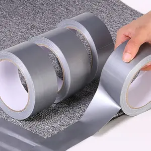 YOU JIANG 48MM Silvery Heavy Duty Duct Tape Strong Flexible No Residue Air Conditioner Matte Fabric Duct Butyl Tape Rolls