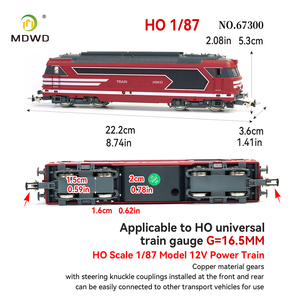 Modèle de <span class=keywords><strong>train</strong></span> à l'échelle <span class=keywords><strong>HO</strong></span> de haute qualité, locomotive diesel à alimentation 12V, modèles de trains à l'échelle pour maquettes de chemins de fer - Product Image 3