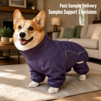 Veste d'extérieur pour chien 2026, imperméable en nylon, avec doublure matelassée, protection intégrale, prix usine