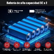 Trapano a percussione brushless 21V 1.5Ah Rosso Nero a velocità variabile, utensile professionale per la lavorazione del legno - Product Image 5