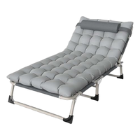 Chaise longue pliable professionnelle en métal à hauteur réglable, facile à transporter, pour la maison, le bureau, l'extérieur, la chambre moderne, l'hôtel