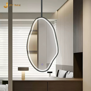 C419 Metal Frame Stainless Steel <b>Mirror</b> Frame Gold Hairline PVD Coating Custom <b>Hanging</b> <b>Mirror</b> Frame Luxury Bathroom Decoration - Product Image 4