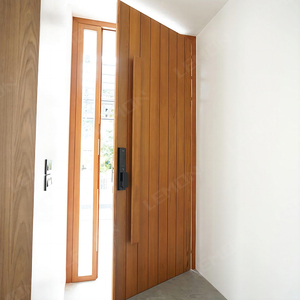 Puerta Pivotante de Entrada de Aluminio con Certificado CE, Puerta Pivotante de Madera de Lujo para Casa, Puerta Pivotante Moderna Estilo <span class=keywords><strong>Miami</strong></span> - Product Image 2