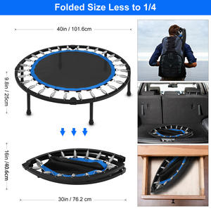 Mini trampoline <span class=keywords><strong>de</strong></span> fitness intérieur <span class=keywords><strong>de</strong></span> 40 à 48 pouces, entraîneur cardio, <span class=keywords><strong>perte</strong></span> <span class=keywords><strong>de</strong></span> <span class=keywords><strong>poids</strong></span>, petit lit <span class=keywords><strong>de</strong></span> saut pour enfants, trampoline - Product Image 3