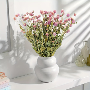 Fleurs d'amarante globe séchées naturelles, boutons de marié roses préservés pour la décoration intérieure, les mariages, les arrangements floraux DIY - Product Image 4