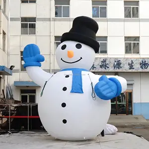 热卖巨型充气圣诞雪人模型，用于户外装饰