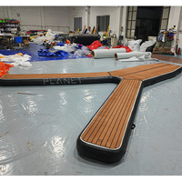 Pontons flottants Y personnalisés Drop Stitch Dock sec gonflable Élévateur de bateau gonflable Dock flottant