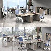 Bureau de travail de bureau avec écran pour le personnel et les employés, fabriqué en usine |   Meubles commerciaux Open Table