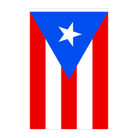 Vente en gros du fabricant de drapeaux de Porto Rico avec taille et motif personnalisés pour les décorations