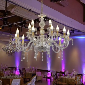Acrylic Crystal Chandelier 6 Head Round LED Light Source Wedding <b>Stage</b> Photo Area Decoration <b>Props</b> - Product Image 3