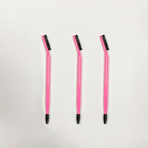 <span class=keywords><strong>Brocha</strong></span> Doble para Cejas con Aplicador de Rímel, Colores Blanco, Rosa y Negro, Marca Privada para Lápiz de Cejas - Product Image 3