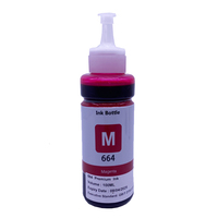 Encre de Recharge 100ML 664 T664 pour Imprimante Epson L550 L555 L310 L365 L565 L395 L380 L375 L455 L655 L605 L486 L386 L382 L1455