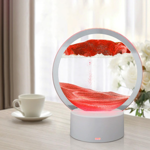 Lámpara de paisaje de arena de mar profundo 3D, regulable, colorido, creativo, de cristal, pintura de arena que fluye, movimiento en movimiento para dormitorio, decoración del hogar - Product Image 2