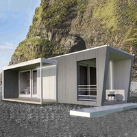 Maison préfabriquée en conteneur d'acier détachable 5/3 chambres, bureau à domicile