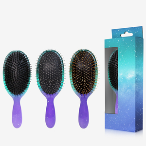 Épingles en métal en poils de sanglier de l'Univers mystérieux Coussin d'air Superbe brosse à cheveux de luxe confortable avec boîte en papier <span class=keywords><strong>ou</strong></span> pochette en tissu - Product Image 3