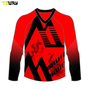 เสื้อเจอร์ซีย์มอเตอร์ครอสแบบเรียบ ปรับแต่งได้ ไซส์ใหญ่ ระบายอากาศได้ดี ผลิตจากโพลีเอสเตอร์ % โพลีเอสเตอร์ ขายส่งโดย BETHERIVAL - Product Image 2