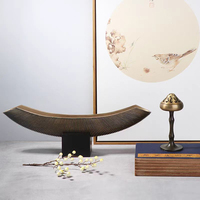 Modèle d'Ornements de Bateau Rétro Minimaliste Médiéval, Sculpture Abstraite d'Accessoires de Décoration Intérieure de Style Chinois