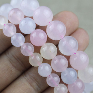 Quartzite Imitation Morganite <b>Bracelet</b> 8MM 10MM 12MM Round Beads Women's Jewelry Gift Crystal Chalcedony Fine <b>Beaded</b> <b>Bracelets</b> - Product Image 4