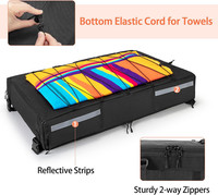 Sac de rangement étanche et robuste pour gilets de sauvetage de bateau, avec support T-Top, sécurise 4 cannes à pêche pour la plupart des hard tops T-Top