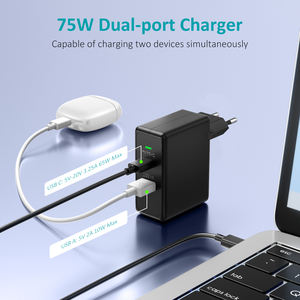 Cargador Rápido USB-C PD de 65W, Nuevo de Fábrica, 12V 24V, Cable Tipo C, Enchufe Estadounidense, para Laptop y Teléfono Móvil, Compatible con iPhone y Le - Product Image 4