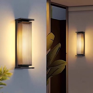 Outdoor Solar Waterproof Cylinder Wall Lamp Modern Simple Design for Garden Courtyard LED Lighting - Product Image 5