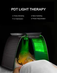 7 Farben PDT LED Lichttherapie Hautpflege Verjüngung Gesichts maschine