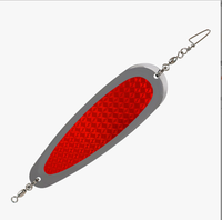 Cuillère de pêche à la traîne métallique hautement réfléchissante 205 mm 31 g 12 couleurs pour saumon