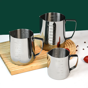 Brocca per Montare il Latte in Acciaio Inox da 350ml, Moderna ed Ecologica, con Beccuccio per <span class=keywords><strong>Caffè</strong></span> e Latte Art - Product Image 6