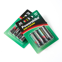 Powershiba R6 1.5V AA UM3 batterie Super robuste Zinc carbone crayon batterie pour jouets télécommandes appareils ménagers