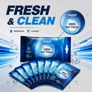 Paquete de 10 Toallitas Húmedas para Hombre, Envueltas Individualmente, con <span class=keywords><strong>Agua</strong></span> Pura H2O, Refrescantes, Portátiles, para Viaje, Cuidado Personal Masculino - Product Image 1