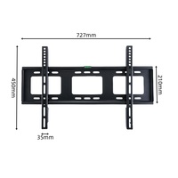 Soporte de pared de TV plana duradero para pantallas de 32 "-80" LCD/Plasma Max VESA 680x400mm soporte de TV de perfil bajo