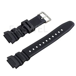 สำหรับ Casio AEQ-110W AQ-S810W W-<span class=keywords><strong>735H</strong></span> สายนาฬิกายางเรซินสีน้ำเงินเข้ม - Product Image 4