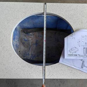 Comptoirs en quartz blanc neige Goldtop OEM luxueux 2005, design moderne de haute qualité pour hôtels, conception de modèle 3D, surface polie - Product Image 4