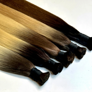 Cabello humano de color crudo de Vietnam | Paquetes de doble estiramiento Remy virgen a precio de fábrica al por mayor - Product Image 1
