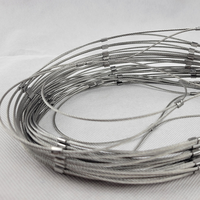 Filet en treillis métallique flexible en acier inoxydable SS316 pour mur végétal, balustrade, zoo, volière, sécurité et rampe d'escalier