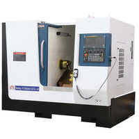 Tour à TCK46D-8 et fraiseuse Tour de puissance hydraulique 4 + 4 Power Head8 Station CNC Moteur unique fourni GSK