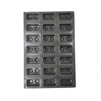 Plaque de cuisson pour hamburgers en acier aluminisé antiadhésif de qualité alimentaire, 21 cavités, pour pains et galettes, résistante au four, durable, écologique, réutilisable