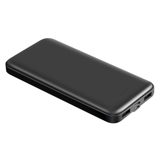 New 2025 Slim Customized OEM Logo Mini Portable Ultra Slim Large Capacity 10000mAh Micro USB Power Bank
