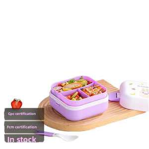 Lonchera de Doble Capa Sellada, Gran Capacidad, Apta para Microondas, con Cubiertos y Cuchara, para Estudiantes y Hogares, Venta al Por Mayor - Product Image 1
