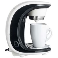 Machine à café électrique à filtre entièrement automatique 0,3 L pour 2 tasses, en porcelaine, pour usage commercial et domestique, avec prise allume-cigare