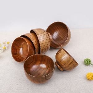 ชามไม้กระถินเทศทำมือ ESTICK รักษ์โลก สไตล์เอเชียเซน  ทุกขนาด ชามสลัด ชามก๋วยเตี๋ยว ชามซุป แบบสั่งทำได้ - Product Image 3