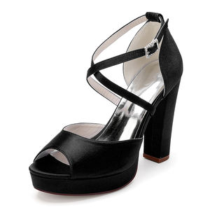 <span class=keywords><strong>Sandalias</strong></span> de tacón alto de varios colores para mujer, <span class=keywords><strong>sandalias</strong></span> de verano con botón de <span class=keywords><strong>plataforma</strong></span> con hebilla gruesa para mujer, zapatos de boda para novia, blanco - Product Image 6